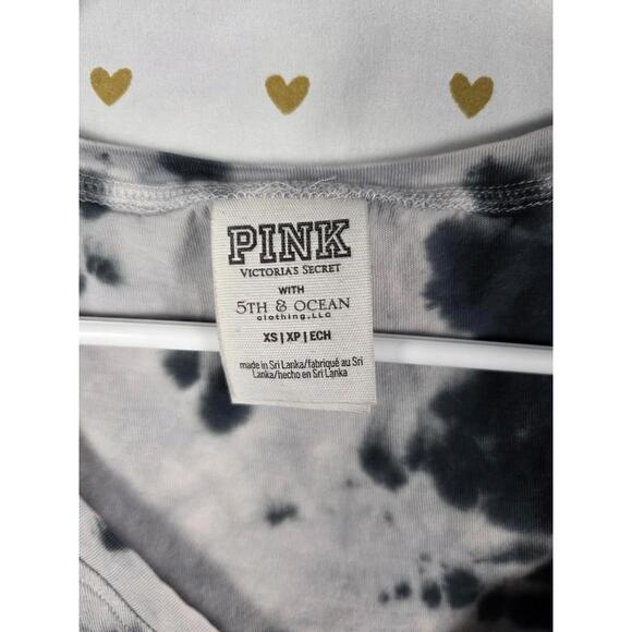 Victorias secret pink tye dye texas longhorns college tee xs - Picture 3 of 4